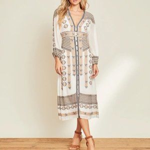 Veronica Beard boho Julianna Dress in White sz 6 NWT